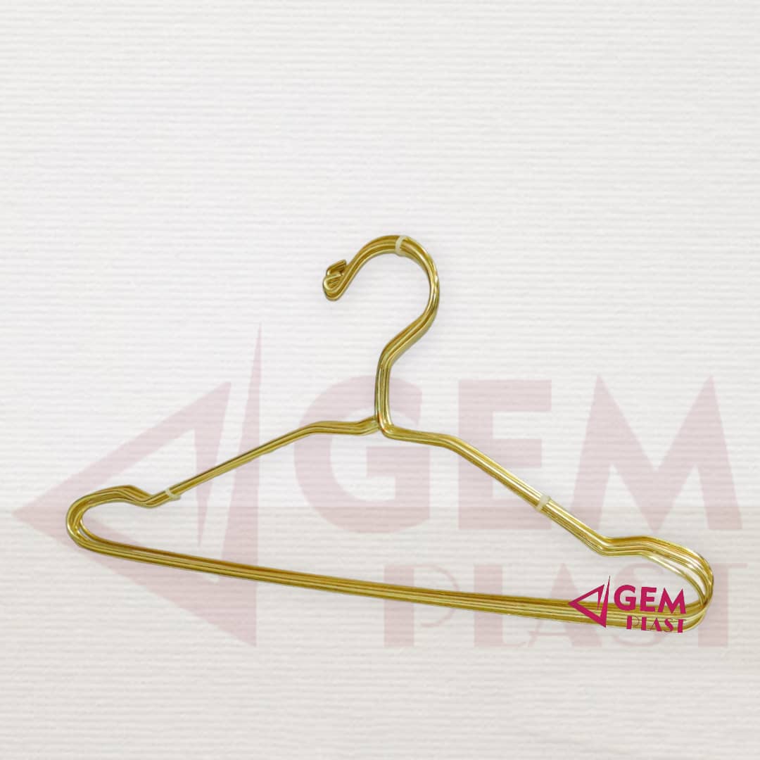 چوب لباس6عددي کودک طلايي کوثرفلز/32تايي
